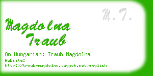 magdolna traub business card
